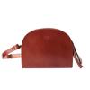 Nafka Shoulder Bag Genuine Leather Himeji Leather Half Moon Mini Bag Collaboration Limited Color [Tideway] [T1603] (Maroon)