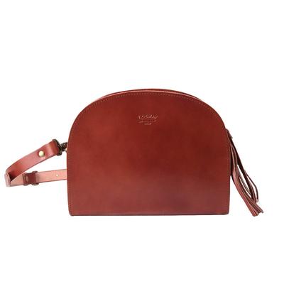 Сумка Nafka из натуральной кожи Кожа Химэдзи Полумесяц Мини-сумка Коллаборация ограниченного цвета [Tideway] [T1603] (Бордовый)