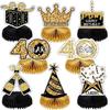 8 Pcs/set Paper Birthday Party  Honeycomb  Ball  Decoration 18/40/50/60-year-old Desktop Gifts Decoration Photo Favor Booth Props