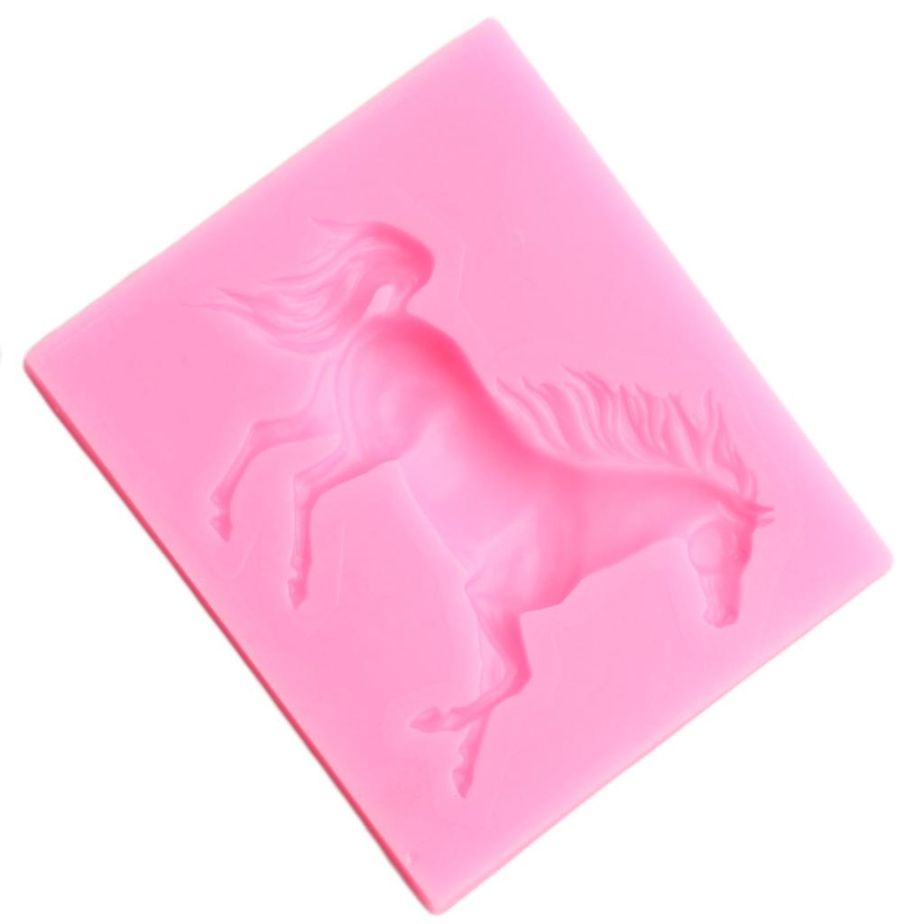 3D Horse Silicone Mould Fondant Moulds Cupcake Topper Cake Decorating Tools Candy Clay Chocolate Gum Paste Moulds