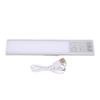 Under Cabinet Light Rechargeable Motion Sensor Lamp for Home Kitchen 3 Color Temperature Adjustable 30cm Length Silver