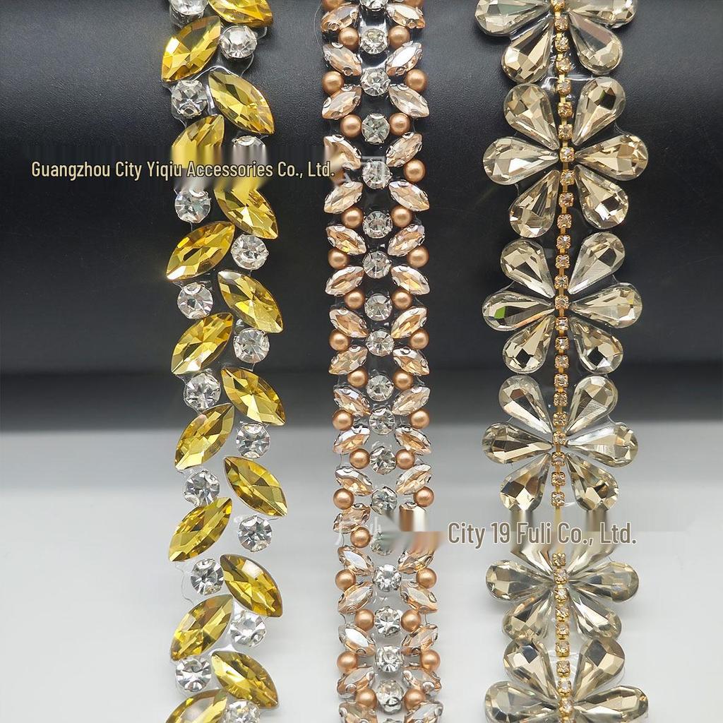 Горячая фиксация Стразы Маркиза Цепочка для DIY Обуви, Сумок, Поясов, Ошейников, Одежды и Ювелирных Аксессуаров