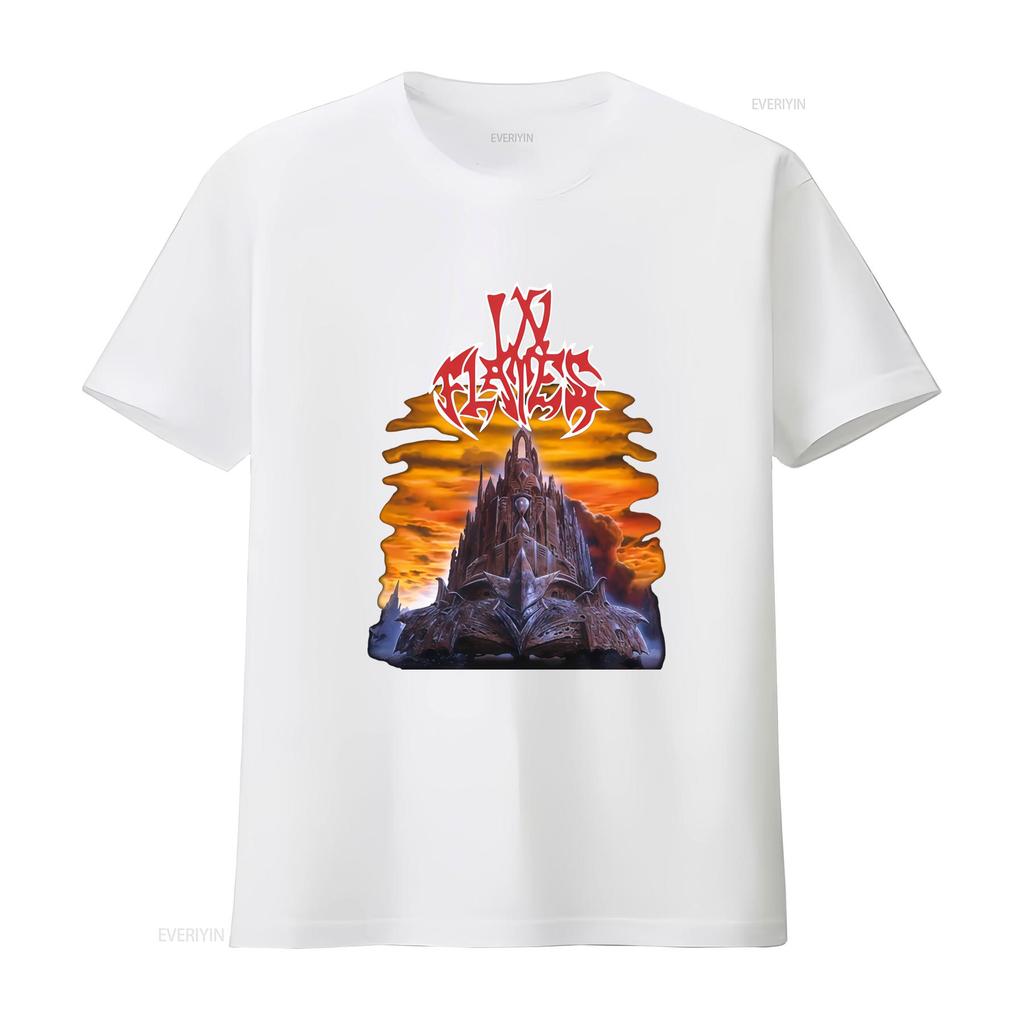 In Flames T Shirt The Jester Race Rock Concert Vintage Design Heavy Metal Band vintage Washed Versatile Slightly Unisex Soft