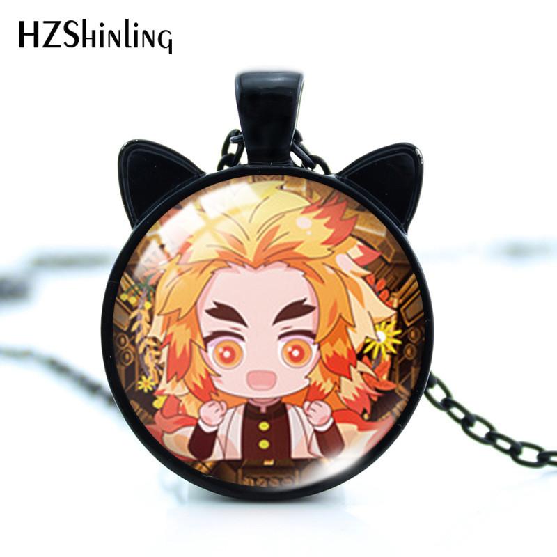 Stylish Alloy Necklace Inspired By Demon Slayer Featuring Tanjiro Butterfly Shinobu Pendant