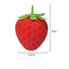 1pc Simulated Strawberry Release Ball Decompression Fruit Ball Pinch Le Decompression Ball Children's Release Toy