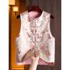 2025 New Vest Jacquard Temperament Elegant Retro Style Women's Top Vest Vest
