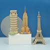 3D бумажная открытка Мировые известные архитектурные модели Пазл Ручная сборка DIY Развивающие игрушки для мальчиков Подарок