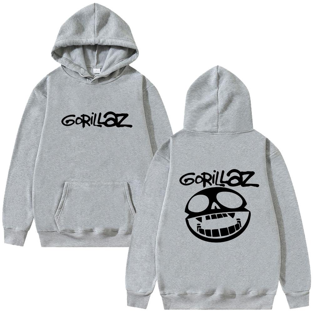 Лучшая известная рок-группа Gorillaz Графическая толстовка унисекс Винтажная повседневная толстовка с капюшоном Мужская модная оверсайз уличная одежда