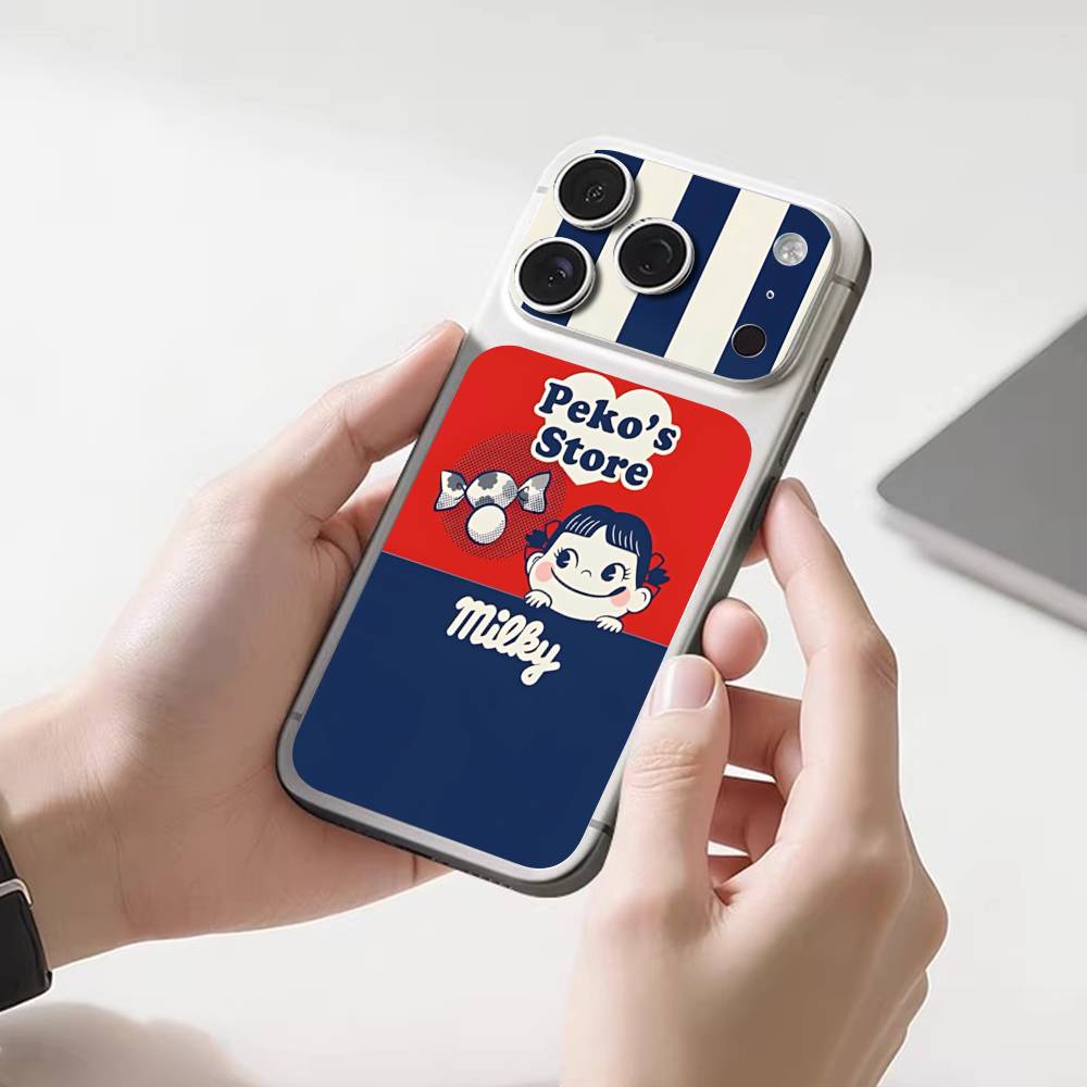 Brand P-peko Chan Lovely Girl For IPhone 17 Pro 17 Pro Max Back Skin Sticker Protective Decal Wrap