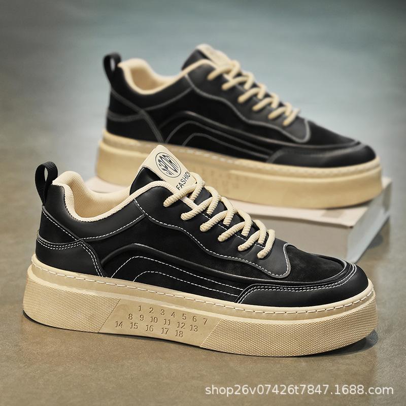 Весенние мужские туфли новые дышащие маленькие белые туфли мужские студенческие трендовые универсальные туфли на платформе спортивные повседневные туфли для серфинга модная обувь