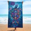 New, Double-sided Velvet Beach Towel Quick-drying Sports Towel Printed Bath Towel