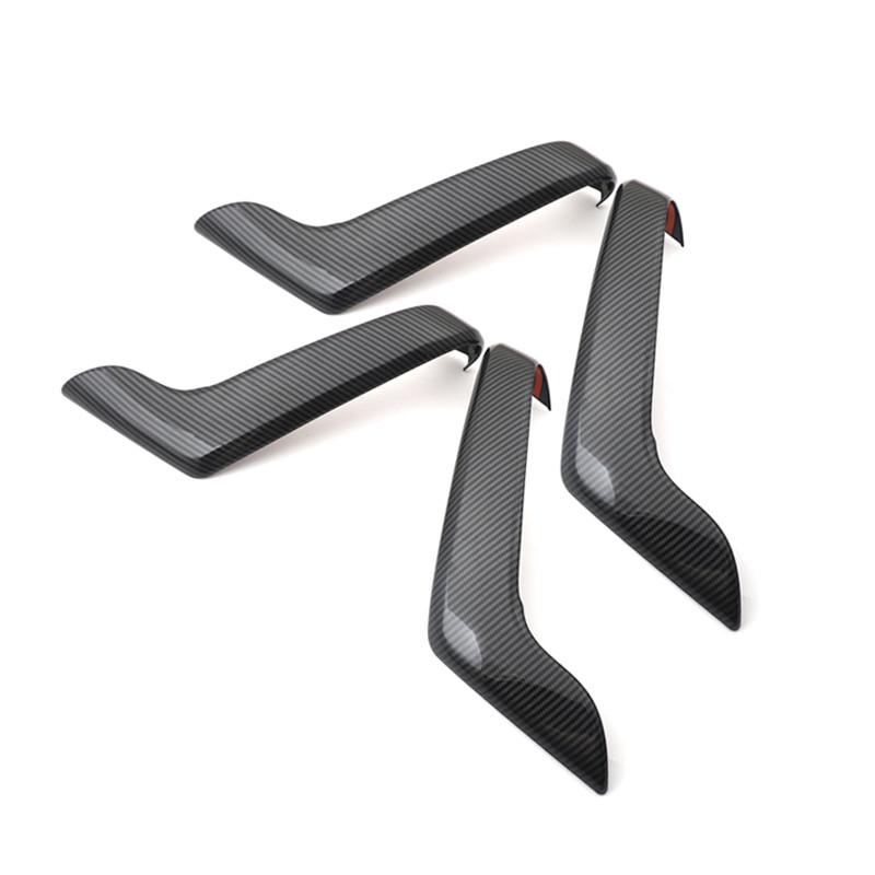 Цвет углеродного волокна, внутренние дверные ручки автомобиля, декоративная панель, дверная чаша, рама, накладка для Mercedes Benz A Class W177 CLA