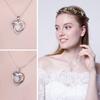Jewelrypalace Heart Love Created Opal кулон ожерелье драгоценный камень 925 стерлингового серебра кулон для женщин модные ювелирные изделия без цепочки