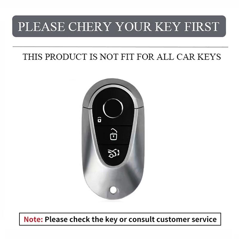 Leather Car Smart Key Fob Holder Case Cover Shell For Mercedes Benz C E S Class GLC W206 C260 C300 S450 S500 W223 W214 E300 S400
