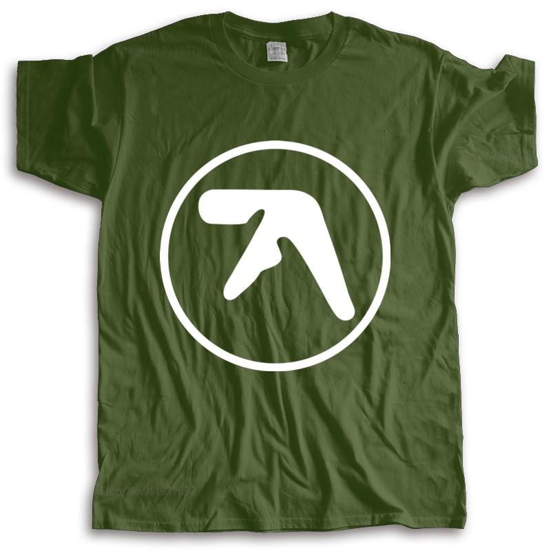 Футболка мужская с круглым вырезом футболки APHEX TWIN Логотип ФУТБОЛКА Электронная МУЗЫКА Техно ХАРДКОР Windowlicker топы мода унисекс футболки