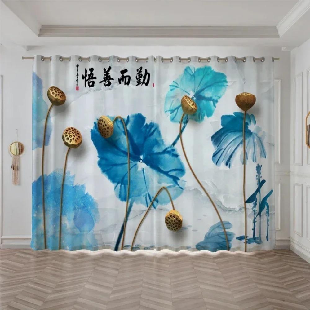 Средиземноморский маяк морская звезда плотные затемняющие шторы узор лотоса гостиная кухня занавеска для дома спальня новые шторы