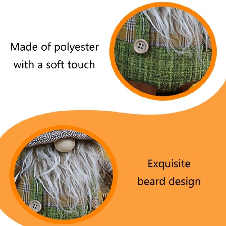 Seasonal Ornament Dwarf Doll  Figurine Holiday Celebration Decoration Party Supply Harvest Festival Layouts