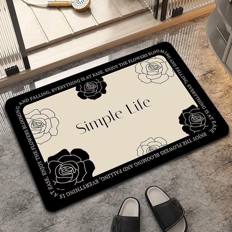 Продвинутый Легкий Роскошный Ванная Комната Противоскользящий Диатомовый Земля Кухня Износостойкий Грязный Коврики для Пола Домашнее Украшение