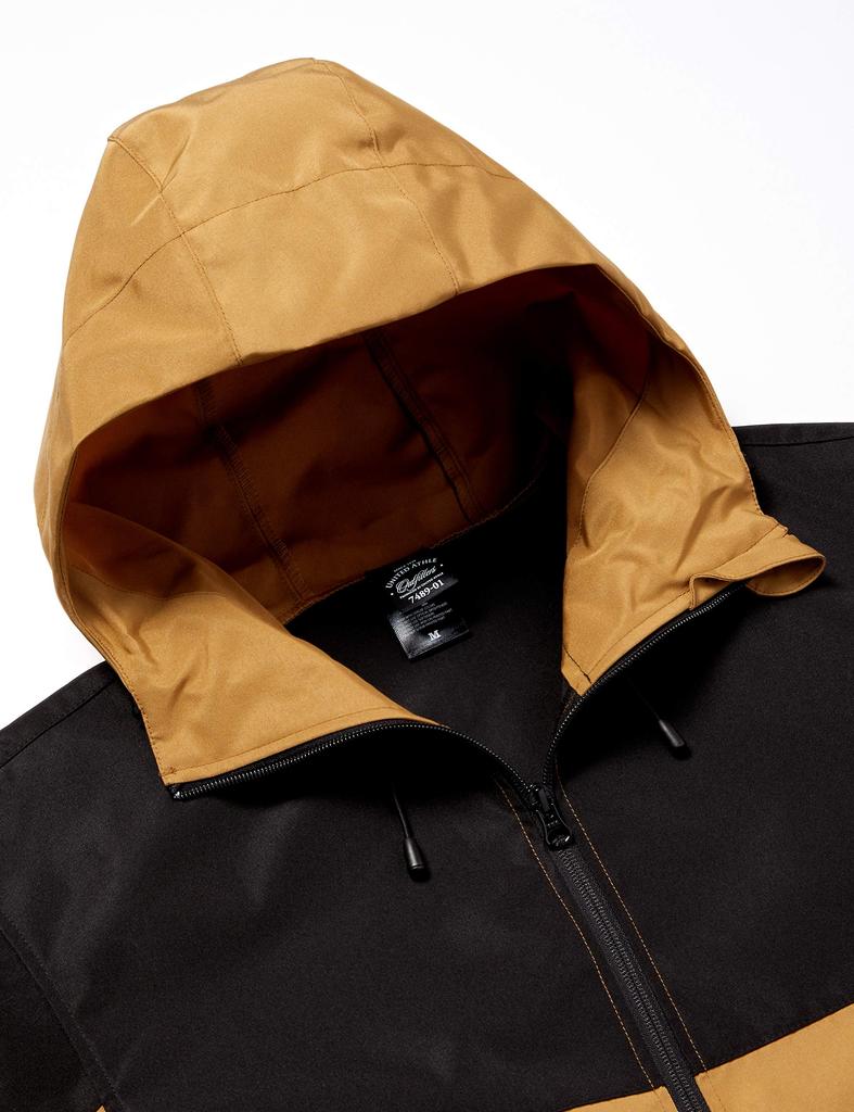 United Athle Men's Switching Shell Parka, 748901, Coyote Brown/Black, Size M (Japan Size M)