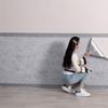 Self-Adhesive 3D Waterproof Cement Wall Sticker: Anti-Collision, Moisture-Proof, Skirting Board Decor for Rough Walls.