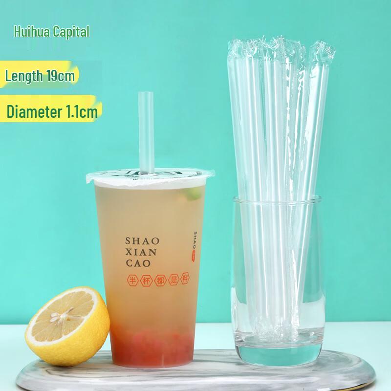 HUIHUADU Individually Wrapped PP Drinking Straws