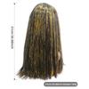 Желтый Лазерный Волос Черные Длинные Прямые Волосы высококачественный Синтетический Парик-Подходит для Ежедневной Носки Аниме Вечеринок