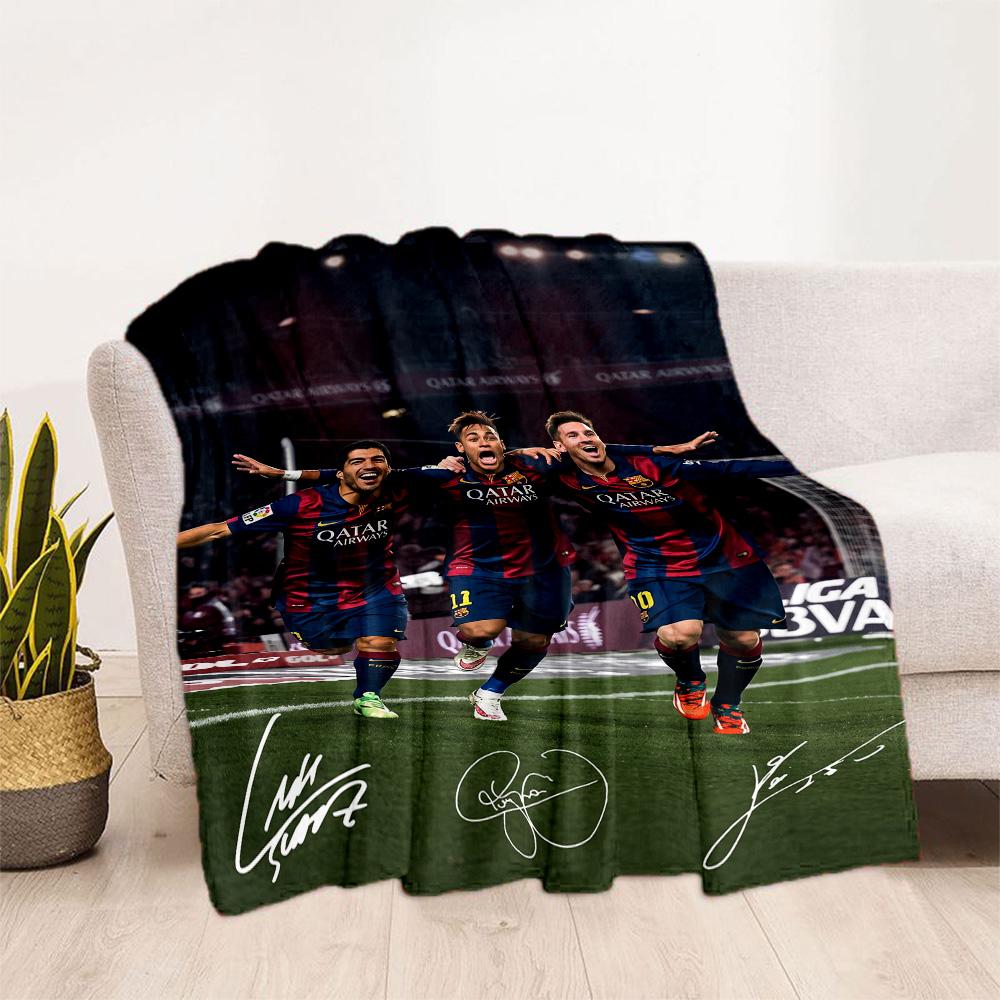 Messi 270 Blanket Soft & Cozy Great for Couch Chair Bedding Four Seasons Multipurpose Playful Design Ideal Gift for Friends Family Couples Picnic