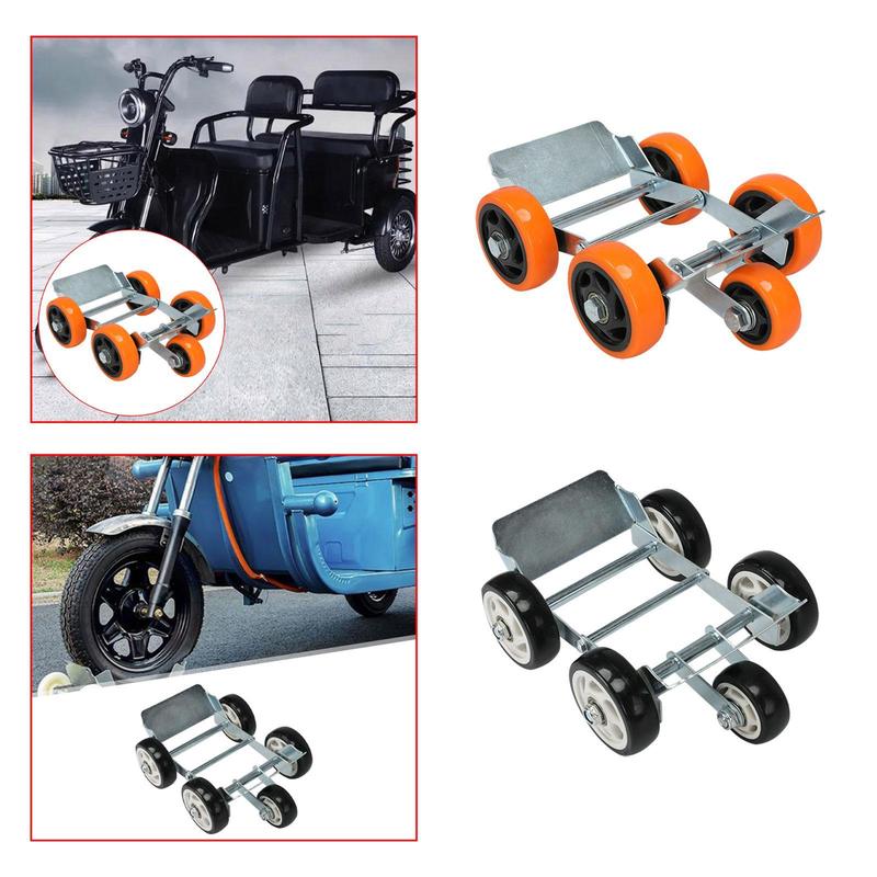 Vehicle Dolly Tyre Blowout Booster Solid Carbon Steel Bicycle Emergency Tyre Booster Scooter Tyre Burst Trailer for Bike