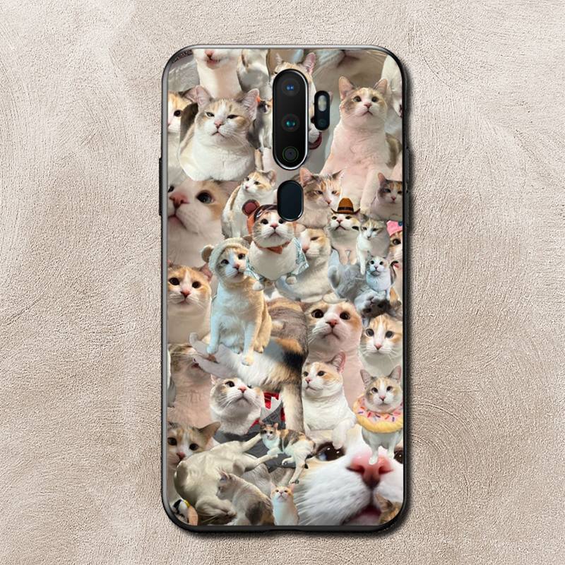 Чехол для телефона Cat Memes для Vivo Y91C Y11 17 19 17 67 81 Oppo A9 2020 Realme c3