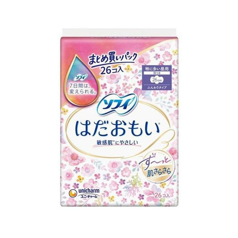 Unicharm Sophie Hada Omoi Специально для обильных выделений еженедельные крылышки 26см 26 штук