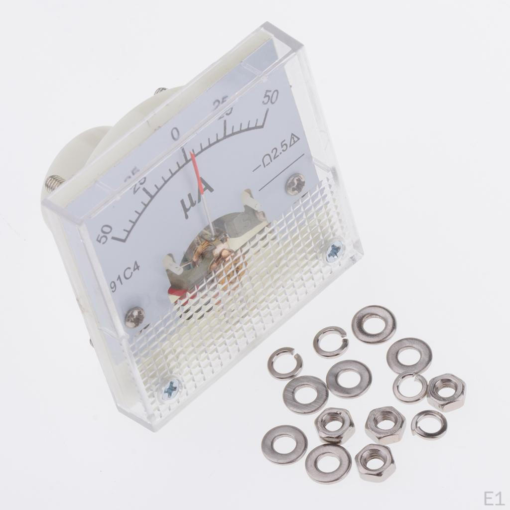 Аналоговый токовый панельный амперметр -50 мкА, точность 2,5, высокое качество