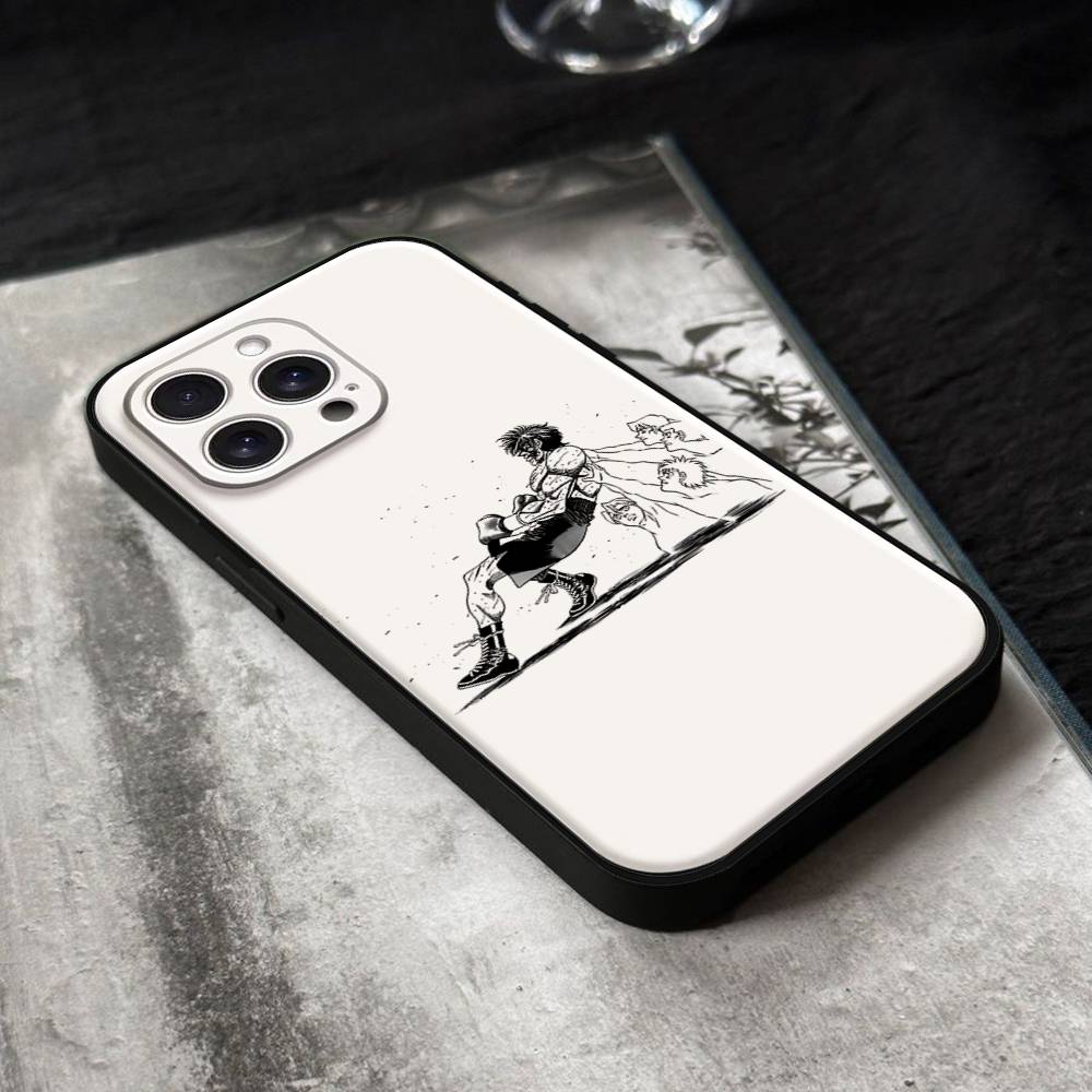 Чехол для телефона с изображением Аниме Баки Х-Ханма Для IPhone 17,16,15,14,13,12,11 Plus,Pro,Max,XR,XS,X,7,8 Plus,Mini Черный Силиконовый Мягкий