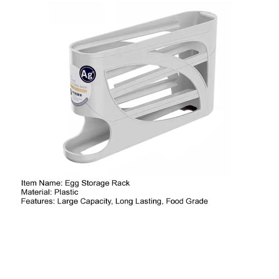 Многоуровневый стеллаж для хранения яиц в холодильнике, большая вместимость, автоматический, экономящий место, лоток для яиц в холодильнике