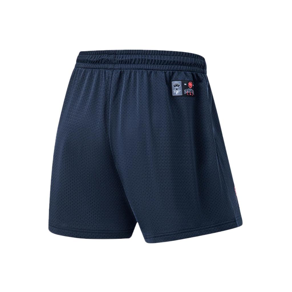 Li Ning Anti-Five Series Letter Print Quick-Dry Loose Casual Shorts Men shorts Deep-Navy AAPT093-4