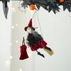 Хэллоуин Подвесной Декор Ведьма Подвесная Кукла Ведьма Украшение Маленькая Летающая Ведьма Фигурка на Метле для Сада Двора Дом с Привидениями Хэллоуин Декор
