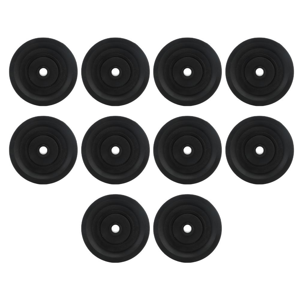 10pcs Smooth Bearing Pulley Wheel Grooved Universal Bearing Pulley Nylon Cable Pulley  Gym Equipment