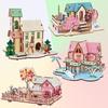 Зимняя лунная песня 3D деревянная модель-пазл