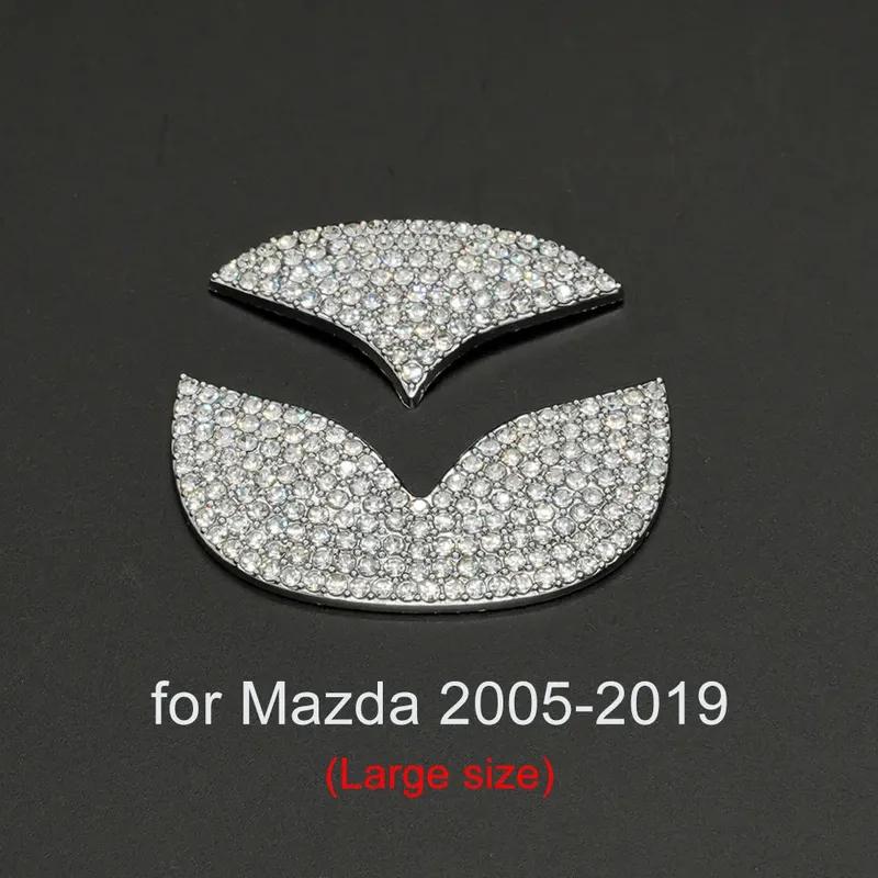 Наклейка-эмблема на руль автомобиля Bling для Mazda