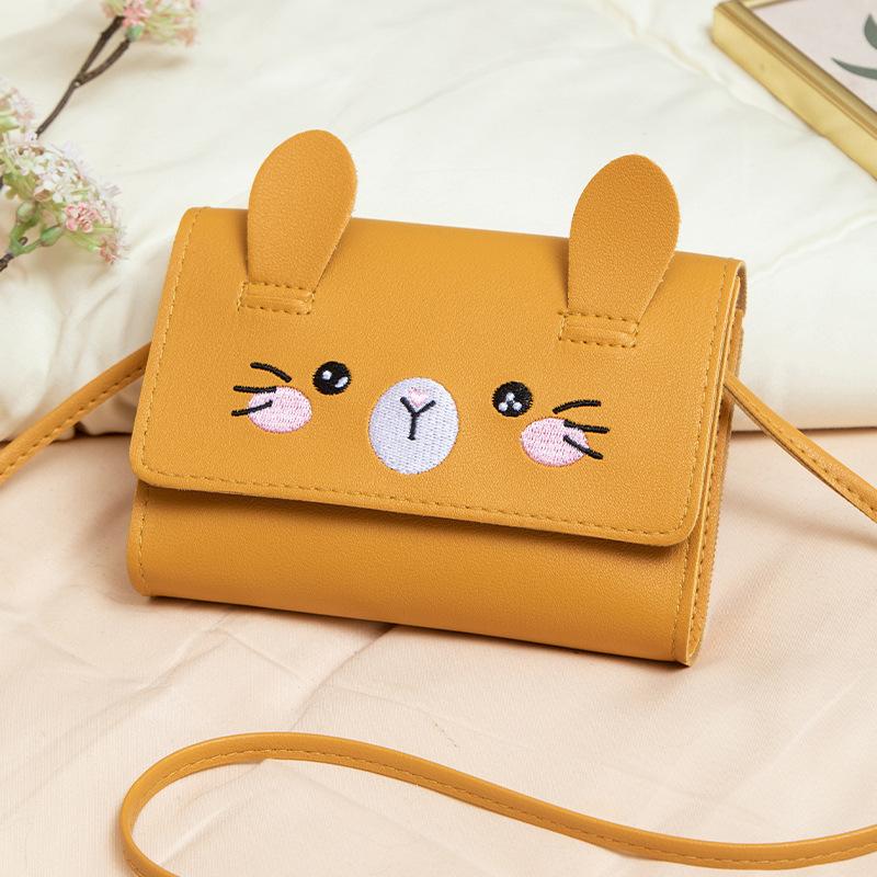 Fashion Cute Oblique Span Bag Mall Bag New Embroidered Cat Change Bag Gift Small Bag