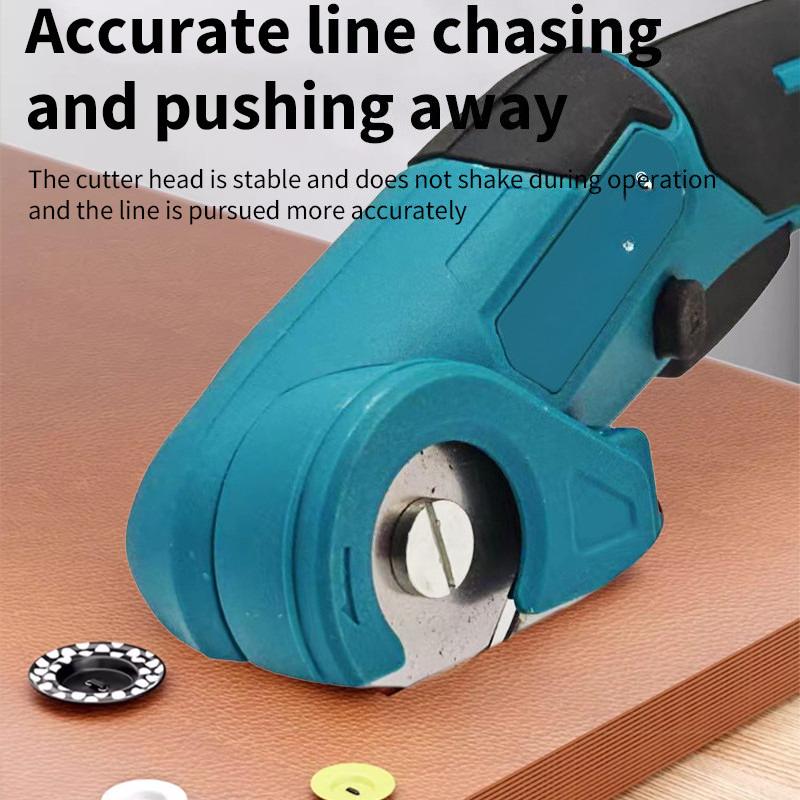 18V Power Tool Cordless Electric Carpet Scissors Multi Functional Pruner Round Knife Handheld Cutting Cloth Scissors