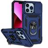 Army Push Window Shockproof Phone Case For iPhone14 13 12 11 Pro Max X XR XS 7 8 Plus Magnetic Ring Holder Military Rugged Cover