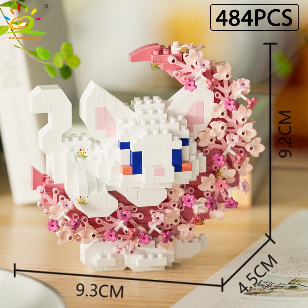MOC Цветок Животное Микро Строительный Блок Мини 3D Алмазная Модель Кирпич DIY Строительная Игрушка для Детей Украшение Стола