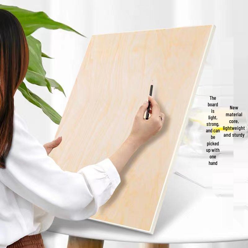 Ultra-Thin 4K Solid Core Solid Wood Drawing Board with Inlaid Edge - Perfect for Art Students and Sketching