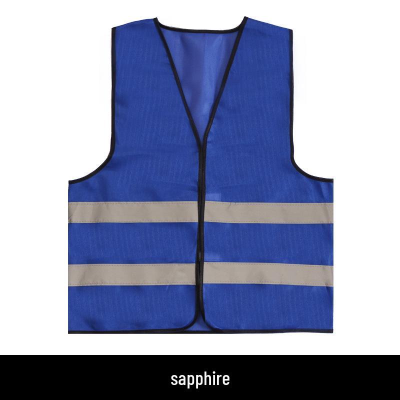 Reflective Multi-Pocket Safety Vest for Construction, Sanitation, and Traffic.
