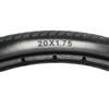 1 шт. Велосипедная сплошная шина 20x1.75 Полиуретановая безкамерная наружная шина для 20-дюймовых колес Колесная шина для тележки инвалидной коляски Запасная часть