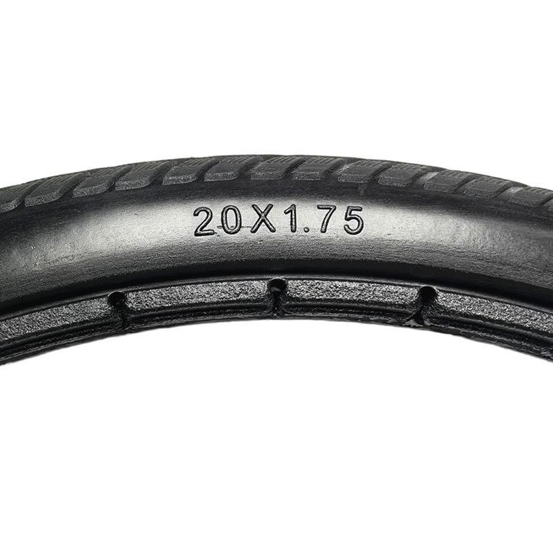 1 шт. Велосипедная сплошная шина 20x1.75 Полиуретановая безкамерная наружная шина для 20-дюймовых колес Колесная шина для тележки инвалидной коляски Запасная часть