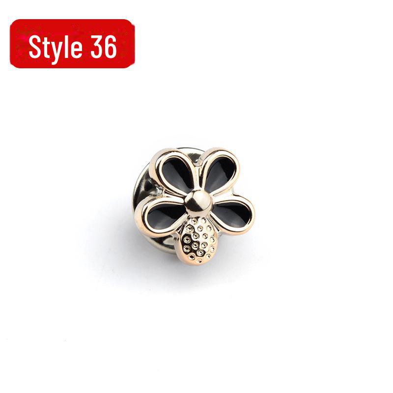 Anti-Exposure, Concealed, Removable and Sew-Free Pearl Shirt Brooch Buttons