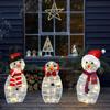 2d Snowman Inserted Led Lights For Christmas Decor For Courtyard Terrace Parties