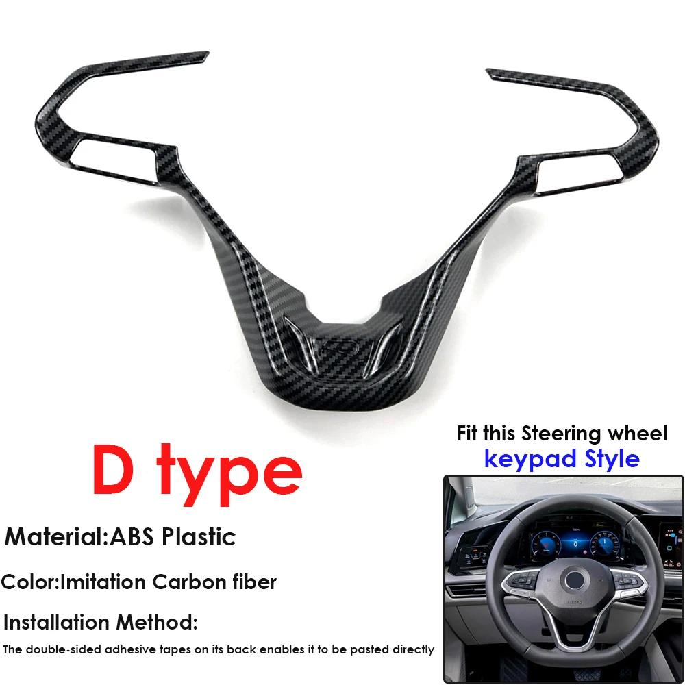 Для Volkswagen Polo ID.3 ID.4 ID.5 Passat Jetta Tiguan Taos T-Cross Caddy Atlas Arteon Touarge Transporter Отделка рулевого колеса