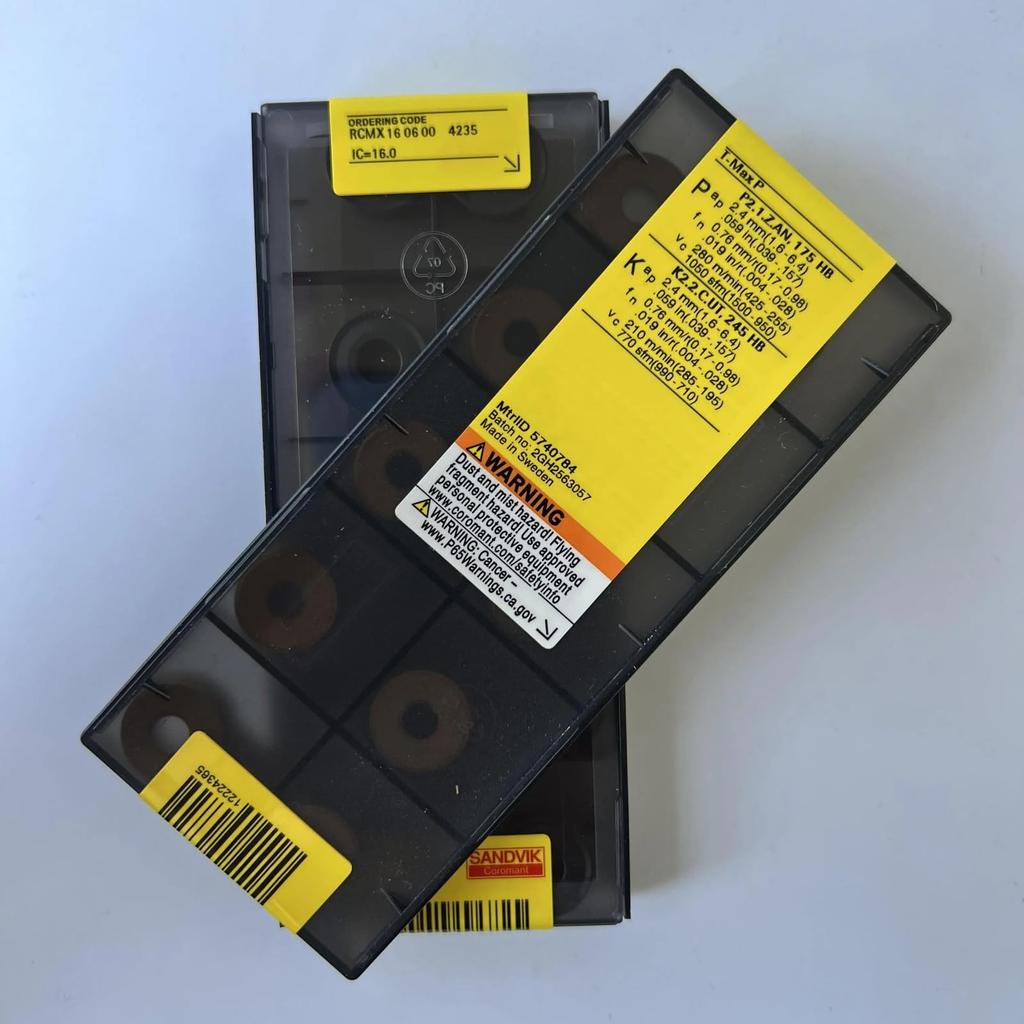 Original Sandvik / RCMX160600 4235 CNC Lathe Carbide Blade 10 PCS
